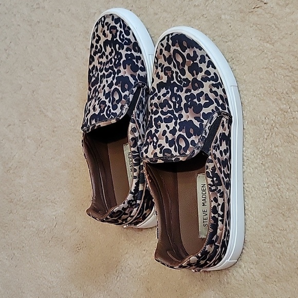 Steve Madden Animal Print Slip On Loafers US 8.5 - Picture 2 of 10